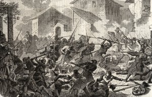 Druhá italská válka za nezávislost Bitva o Turbigo, 3. června od Unknown artist