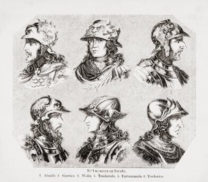 Šest vizigótských králů Španělska, od Unknown artist