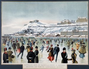 Bruslení na Saint Laurent, Quebec, n.d. od Unknown artist