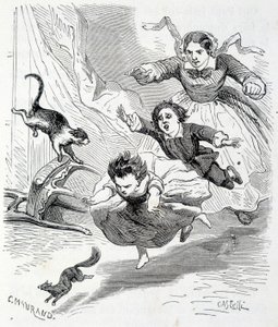Sophie a veverka - v „Neštěstí Sophie““ od hraběnky ze Ségur, Hachette od Unknown artist