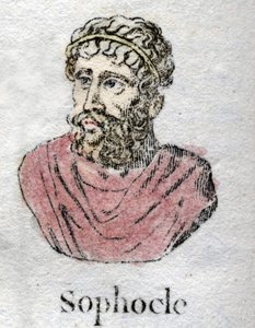 Sofokles (asi 496-406 př. n. l.), řecký tragický básník. od Unknown artist