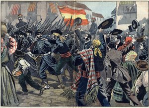 Španělsko-americká válka nebo kubánská válka za nezávislost (1868-1898) mezi Španělskem a Severní Amerikou od Unknown artist