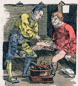 Chirurg zraňující v roce 1528. od Unknown artist