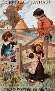 Swingová hra, čokoládová reklama Payraud od Unknown artist