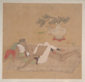 Tatarský důstojník s blondýnkou od Unknown Artist