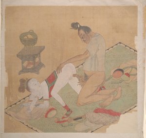 Tatarský důstojník s blondýnkou od Unknown Artist