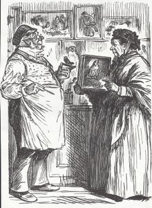 Taxidermista, konec 19. století (dřevoryt) od Unknown artist