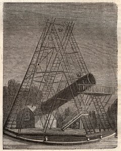 Dalekohled Williama Herschela (Friedrich Wilhelm Herschel od Unknown artist
