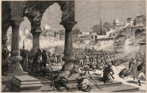 Bitva o Manipur – britská indická povstání – masakr kolony asi 500 anglických vojáků, povolaných Maharadjahem, jejichž poddaní se vzbouřili v Manipuru (území na hranicích Ásámu a Barmy) v Indii od Unknown artist