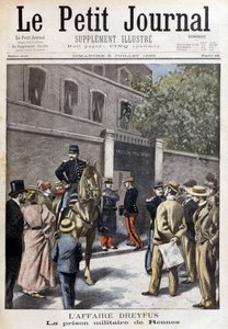Případ Dreyfus: vojenská věznice v Rennes - v „“Le Petite Journal““ z 09.07.1899 od Unknown artist