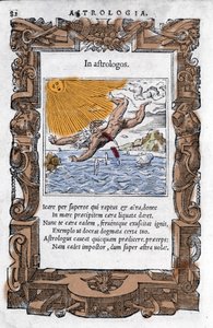 Ikarův pád – Ikarův pád. Barevná xylografie 16. století. od Unknown artist