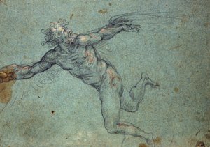 Pád Ikara - „Pád Ikara““ Kresba ze 17. století od Unknown artist