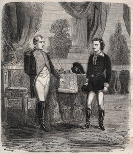 Výslech Friedricha bodne po jeho neúspěšném pokusu o atentát Napoleon I. - Friedrich (Frederic) Staps vyslýchá Napoleonem, mladým Němcem, který se 12. října pokusil zavraždit Napoleona od Unknown artist