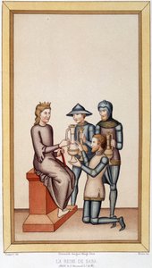 Královna ze Sáby - v ""Sumptuary Arts, Historie kostýmu a nábytku"" od Unknown artist
