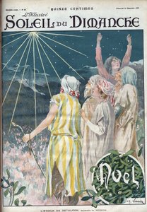 Betlémská hvězda. Rytina v „The Sun-on-Sunday“, 26. prosince od Unknown artist