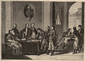 Tolentinská smlouva neboli Tolentinský mír je mírová smlouva podepsaná 19. února 1797 v italském Tolentinu mezi Francií a papežskými státy. (Mezi generálem Bonapartem a papežem Piem (Pio nebo Pius) VI. (1717-1799). Papež se zříká Avignonu od Unknown artist