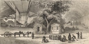 Sklad vína v Paříži v roce 1861 - Jeskyně - od Unknown artist