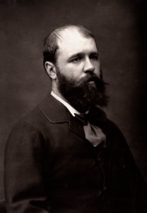 Umělec Jean-Jacques Scherrer fotografovaný u příležitosti pařížského salonu v roce 1881 od Unknown