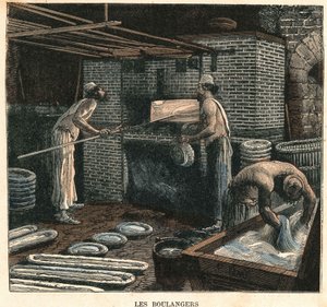 Pekaři. Ilustrace 19. století, kolekce Bianchetti. od Unknown artist