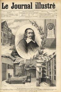 Dvousté výročí Pierra Corneille - Le bicentenaire de Pierre Corneille - rytina v „Le journal illustrious““ z roku 1884 od Unknown artist