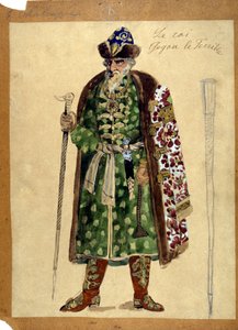 Postava krále v opeře „Princ Igor““ od Alexandra Borodina (1833 - 1887). od Unknown artist