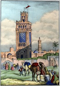 Město Oran v Alžírsku v roce 1840. v “L