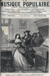 Skladatel George Frederick Handel (Georg Friedrich Handel od Unknown artist