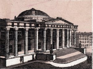 Celnice v New Yorku ve Spojených státech v „Svět ilustruje 168 pohledů““ Nedatováno (konec 19. století) od Unknown artist