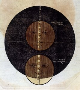 Zatmění Měsíce - v „Astronomicon caesarum“, zpracované od 16. století. od Unknown artist