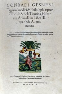 Frontispis třetího dílu Historia Animalium od Conrada Gesnera (1516 - 1565), Tiguri od Unknown artist