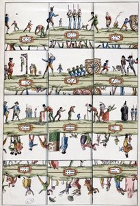 Ilustrovaná domino mapa - Arts Déco, n.d. od Unknown artist