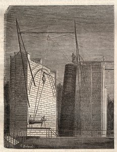 Velký zrcadlový dalekohled (nebo leviathan) od Williama Parsonse zvaný Lord Rosse (1800-1867), z Birr Castle do Parsonstown (Irsko) od Unknown artist