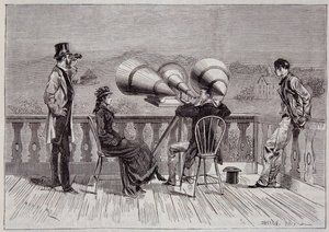 Megafon od Thomase Edisona - v „“La Nature““ 1878 od Unknown artist