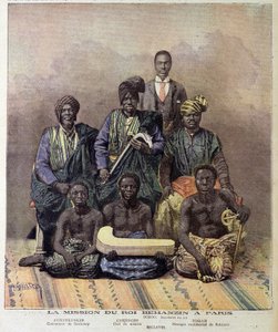 Mise krále Behanzina z Dahomey (dnešní Benin) v Paříži - v „“Le Petite Journal““ z 2. prosince od Unknown artist