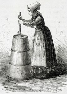 Pístový baratte – v knize „The Wonders of the industry““ od Louise Figuiera od Unknown artist