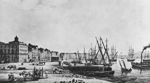 Nábřeží Bordeaux v roce 1833 od Unknown artist