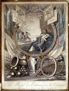Zbytek dětí vítězství: alegorie o vojácích z napoleonské války. n. d.. 19. století. od Unknown artist