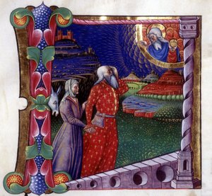 Oběť Noeho. Antifonář z 15. století. Biblioteca de Lodi od Unknown artist
