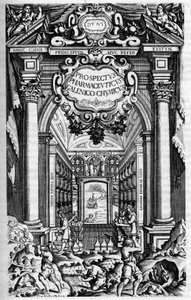 Titulní list "" PROSPEKTU LÉKAŘSTVÍ, pod kterým Galen-Chemicum MILAN ANTIDOTARY od Unknown artist