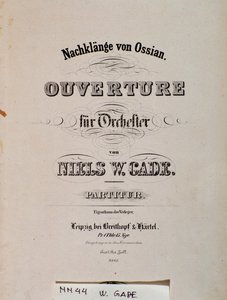 Titulní strana notového záznamu Souvenirs D