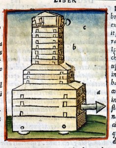 Želva, nádrž - v „“De architectura““ od Vitruvy z roku 1630 od Unknown artist