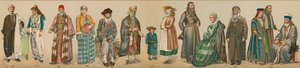 Tradiční židovské kroje, z "The Jewish Encyclopedia". od Unknown artist