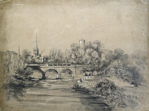 Vlak přes most od Unknown artist