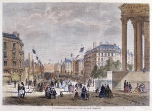 Proměny Paříže za Druhého císařství, Haussmann Paris. Inaugurace Boulevard Malesherbes (Haussmannovy závody) od Unknown artist
