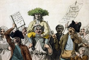 Triumf Maratu. Rytina 19. století od Unknown artist