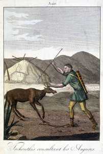 Tschutkis muž konzultuje auspures (Asie). od Unknown artist