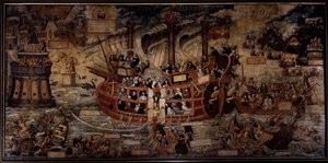 Typus religionis Alegorie řeholních řádů, hlavní lodi Faith vládnou řeholní řády v čele s jezuity. Jsou zastoupeni zakladatelé různých řádů: svatý Ignác z Loyoly, zakladatel Tovaryšstva Ježíšova, svatý František z Assisi, S. od Unknown artist