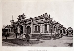 Univerzální výstava v Paříži 1889 - Pavilon Annam, Tonkin. od Unknown artist