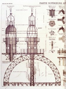 Horní část (3. patro) Eiffelovy věže - průmyslový design od Unknown artist
