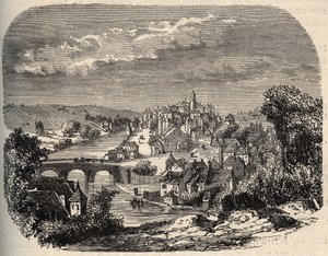Uzerche - Correze - Francie - rytina "” PATRIE”” - PECTUREQUIREQUE POPIS FRANCIE V 6 SVAZTECH LUCIEN HUARD - konec 19. stol. od Unknown artist